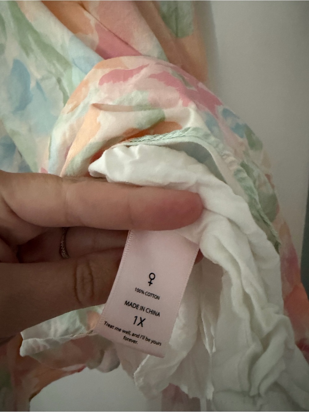 Selkie Grapefruit Floral Puff Dress - Picture 3 of 5
